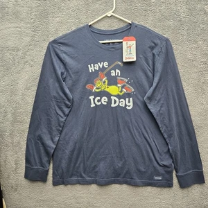 Life is Good Herren T-Shirt Grinch Have an Ice Day Hockey Langarm Crusher - Bild 1 von 11