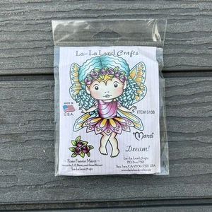 ZURÜCKGENOMMEN La-La Land Handwerk Hafthalterung Gummistempel Rose Faerie Marci NEU #5133 - Bild 1 von 2