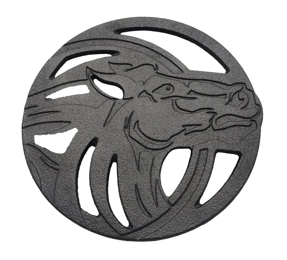 Nuevo remache de caballo de hierro fundido pre-sazonado King Kooker Foto 1 de 1