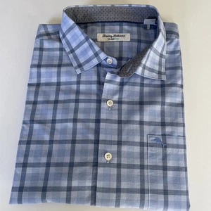 Tommy Bahama Island Zone Langarmhemd blau kariert Herren Größe XL - Bild 1 von 11