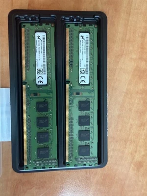 8GB 2X4GB Desktop MemoryRAM PC3-12800 U-11-11-A1 MT8JTF51264AZ-1G6E1 1600MHz - Image 1 of 2