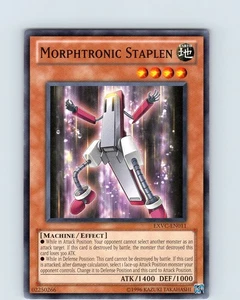 Yu-Gi-Oh TCG Morphtronic Staplen EXVC-EN011 Unlimited Regular Common Card NM - Picture 1 of 2