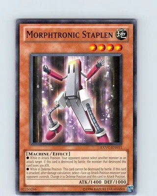 Yu-Gi-Oh TCG Morphtronic Staplen EXVC-EN011 Unlimited Regular Common Card NM - Image 1 of 2