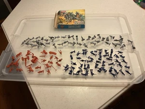 Vintage Airfix American Civil War Artillery HO Scale S14 100 Plus Pieces England - Picture 1 of 14