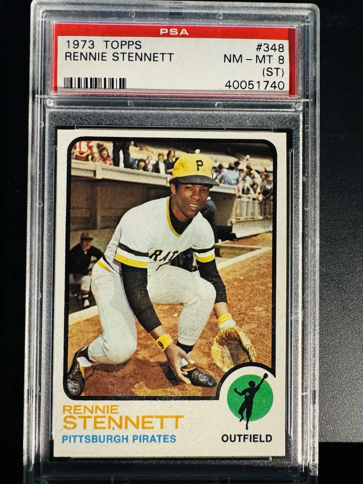 1973 Topps - Rennie Stennett #348 PSA 8 - Image 1 of 1