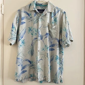Tommy Bahama Herren Seide Hawaii Hemd Gr. M Tropical Floral Aloha Resort Cruise - Bild 1 von 8