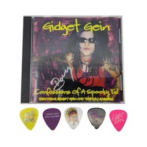 GIDGET GEIN Confessions of a Spooky Kid CD Signed Stamped 5 Picks Marilyn Manson - Picture 1 of 4