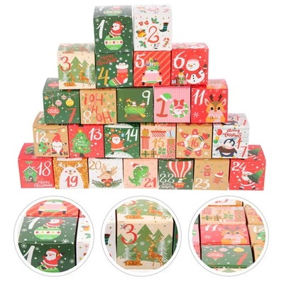  24 Pcs Cookie Box Packing Boxes Holiday Goodie Paper Candy Containers - image 1 of 4