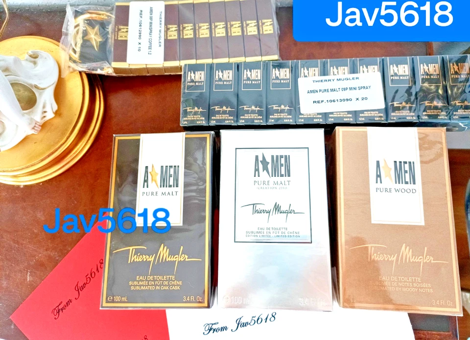 THIERRY MUGLER A MEN ANGEL EAU PARFUM LIMITED PURE MALT WOOD COFFEE,SEALED, 💥💥 - image 1 of 4