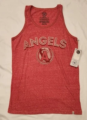 Los Angeles Angels '47 Brand Men's Medium Tank Top - Heather Red - Image 1 of 4