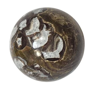 Pyrite in Quartz 73mm interior Decor Sphere for Home or Office 6171 - Picture 1 of 9