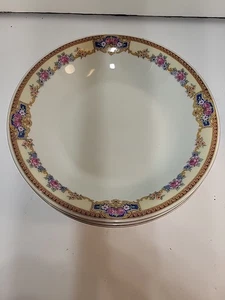 Victoria China Tschechoslowakei Suppe oder Salat Schüsseln 4er Set, 7,5" Durchmesser - Bild 1 von 5