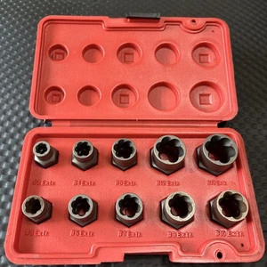 Craftsman USA 10 Piece Bolt-Out Damaged Bolt/Nut Remover Extractor Set - Bild 1 von 2