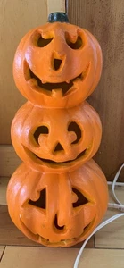 "Molde soplado de espuma de Halloween iluminado mágico de papel vintage de 12"" - Calabaza en funcionamiento 1998" - Imagen 1 de 7