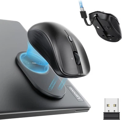 ESR MagMouse Wireless Mouse Bluetooth Built-in Charging Cable Adhesive BLACK - Image 1 of 4
