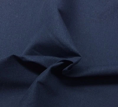 BALLARD DESIGNS EVERYDAY LINEN MARINE BLUE 10oz DESIGNER FABRIC BY YARD 56"W