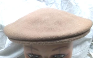 Vintage Kangol Light Brown Men’s L/XL 100% Wool Made in England Newsboy Cap Hat - Picture 1 of 10