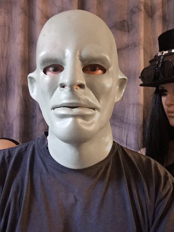 Latexmaske FANTOMAS, PHANTOM B-Ware! Horror Swinger Gummi Latex Maske Halloween - Bild 1 von 4