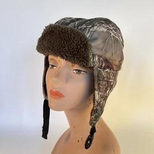 REALTREE MAX-1 XT CAMO TRAPPER/FLIEGER russischer Stil Wintermütze OSFM sehr guter Zustand Jagd - Bild 1 von 12