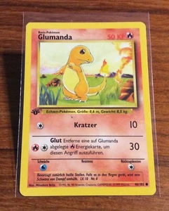 1st Edition German Charmander 46/102 Base Set - Pokemon Card - NM - RARE !!! - Picture 1 of 2