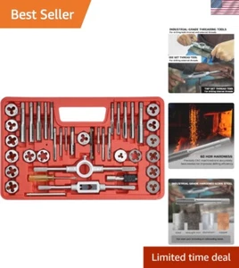 Juego de grifos y troqueles métricos de grado profesional para reparaciones de roscados de precisión - Imagen 1 de 10