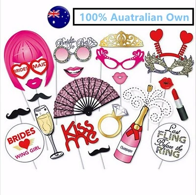 Hen's night Bride to be Party Bachelorette Selfie Photo Booth Prop Game Decor