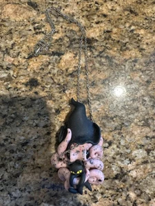 Polymer Clay Halloween Hexe Oktopus Halskette - Bild 1 von 2