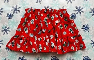 NEW GIRLS CUTE FESTIVE OWLS CHRISTMAS FRILLY RUFFLE SKIRT. UNIQUE. AGE 5-8. - Picture 1 of 4