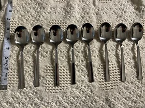 ONEIDA FLATWARE 6" Soup Spoon SET OF 8 - Picture 1 of 6