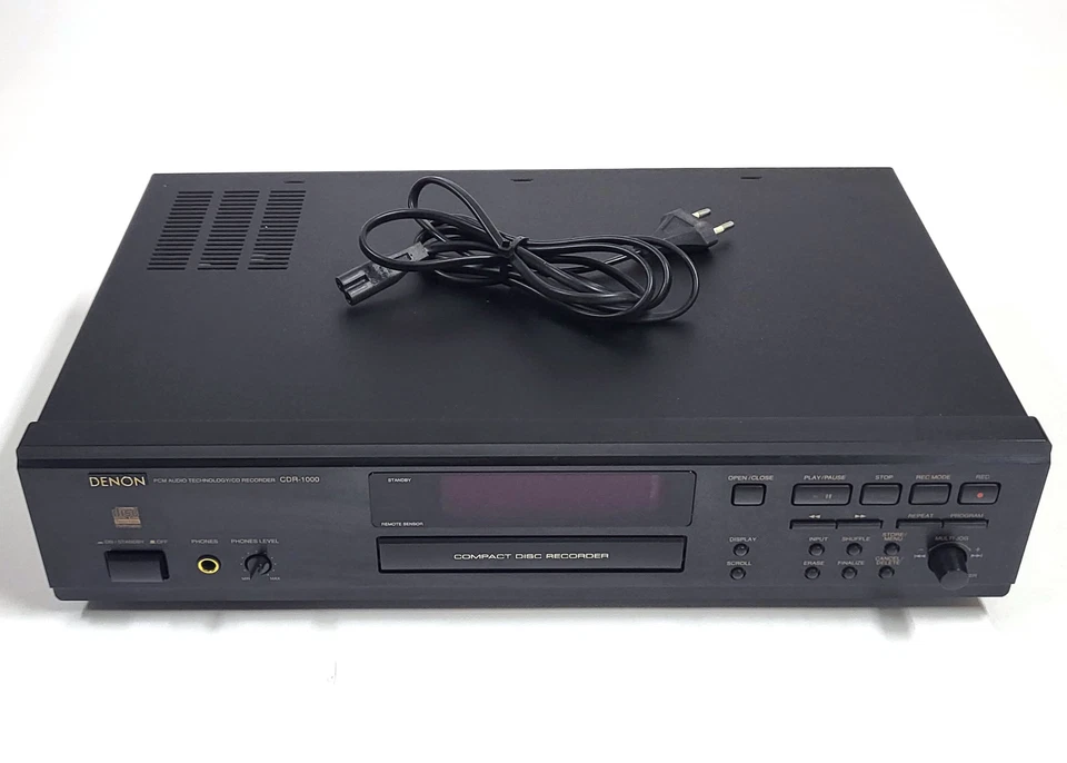 Denon CDR-1000 CD Recorder – PCM Audio Tech – 220V Europlug – Tested & Working - Image 1 of 4