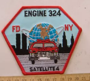 ENGINE 324 SATELLITE 4 NEW YORK FIRE DEPT NEW YORK FABRIC PATCH - Picture 1 of 1