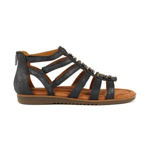 Cobb Hill Women's Zion Gladiator Black Leather Sandals CJ0731 - Picture 1 of 4