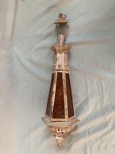 Amber Teardrop Hanging Candle Lantern - Picture 1 of 2