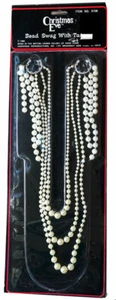 Vtg Faux Pearl Decorative Swag Christmas for Tree or Home - Bild 1 von 2