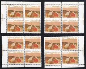 Canada 1983 Christmas 64¢ Rural Church, MNH PB set, sc#1006 - Picture 1 of 1
