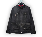 Barbour Women's Hillberry Quilt Lined Black Wax Outdoor Jacket Cotton Size Uk 8