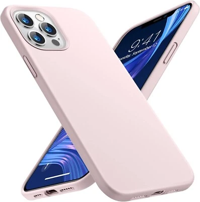 Capa TORRAS silicone líquido pequena aderência suave rosa areia para iPhone 12 Pro Max - Imagem 1 de 4
