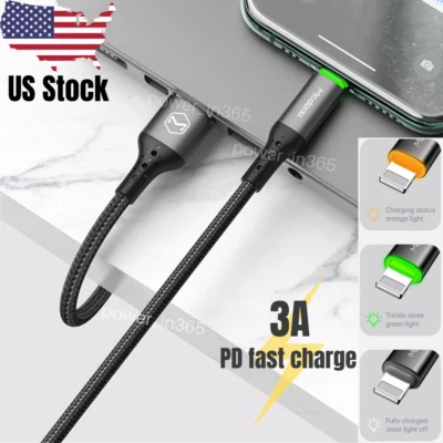 MCDODO Fast Charging USB Cable Charger For iPhone 13 12 11 Pro Max XR 8 7 6s X - Image 1 of 4