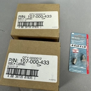 24x Packs of 2 (48 bulbs) Maglite Krypton White Star 4-Cell C&D Flashlight Bulbs - Picture 1 of 11