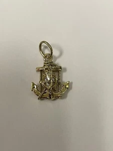 10kt yellow gold anchor pendant 104580-3 JE - Picture 1 of 5
