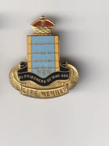 WW2, George 6th Crown Ex Prisoners of War Ass Life mmembers badge - Picture 1 of 2