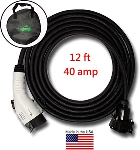 Cable de extensión Inteset J-1772, 12 pies, 40 amperios-EV para cargadores de vehículos eléctricos - Imagen 1 de 5