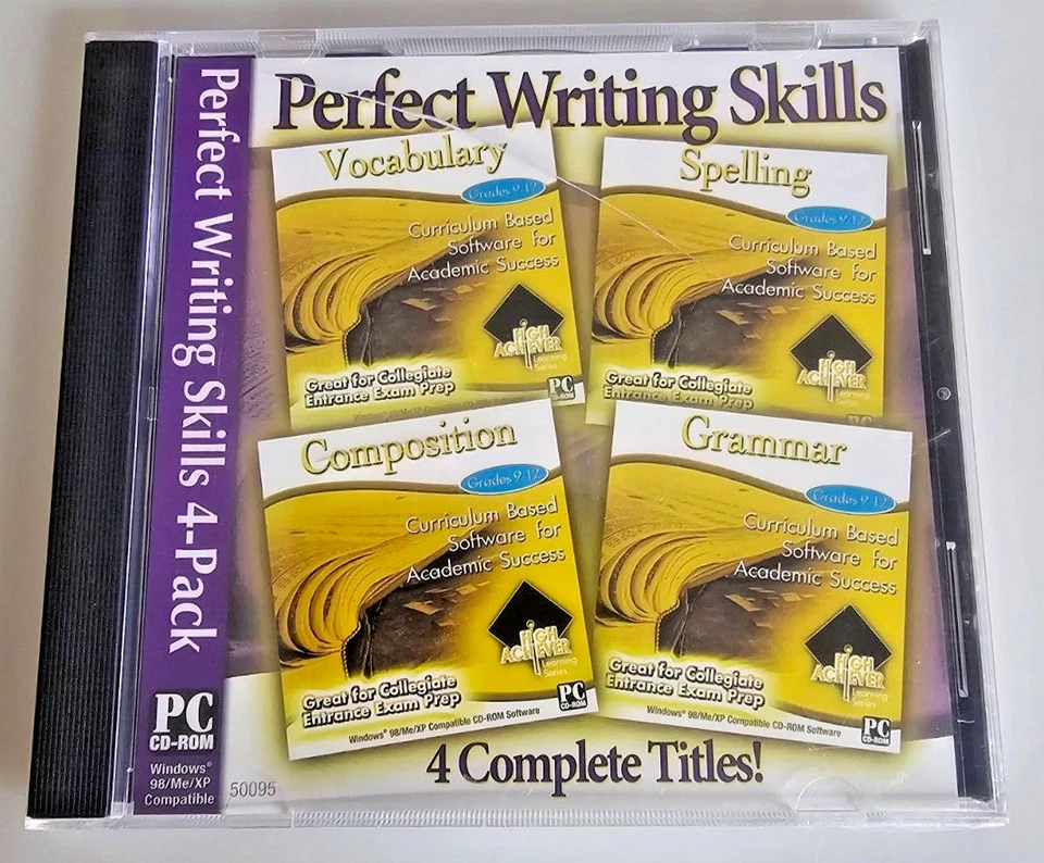 Perfect Writing Skills: 4 Complete Titles! High Achiever Series, PC CD-ROM, 2006 - Image 1 of 2
