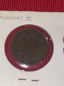 Finland Russia 5 Pennia 1901 - Picture 1 of 2