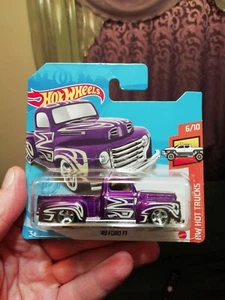 Hot wheels '49 FORD F1 Super Treasure purple Short card - Picture 1 of 8