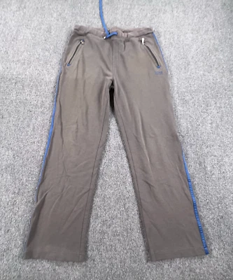 Pantalones deportivos Hugo Boss para hombre gris medio con cordón pierna ancha ropa de estar bolsillos Foto 1 de 4