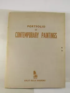 Portfolio Quadri Contemporanei Lalit Akademi India Indiana Stampe d'arte 1969 - Foto 1 di 15