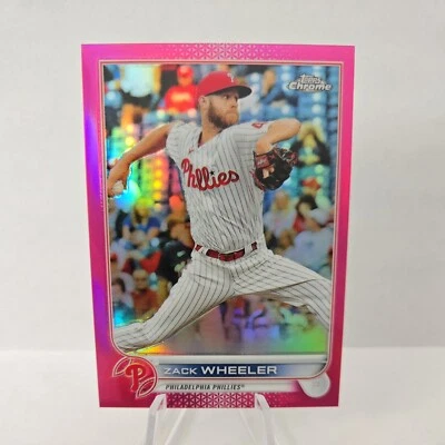 Zack Wheeler /399 - 2022 Topps Chrome - Magenta Refractor #207  - Image 1 of 2
