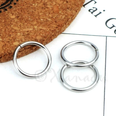 15mm Jump Rings - 20/50/100 Stainless Steel 14 Gauge Open Jump Rings F6259 - Image 1 of 2