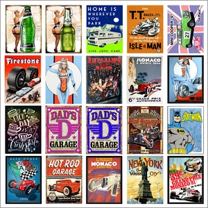 Various Retro Tin Metal Novelty Replica Signs Home Bar Kitchen Man Cave Shed M82 - Picture 1 of 21